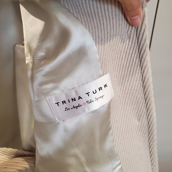 Trina Turk wool beige coat - Picture 6 of 6